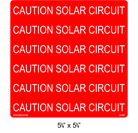 5.75" x 5.75" | Caution Solar Circuit | PV Caution Labels