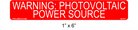 1" x 6" | Warning Photovoltaic Power Source | NEC Solar Labels