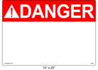 Custom 14" x 20" | ANSI Danger Labels