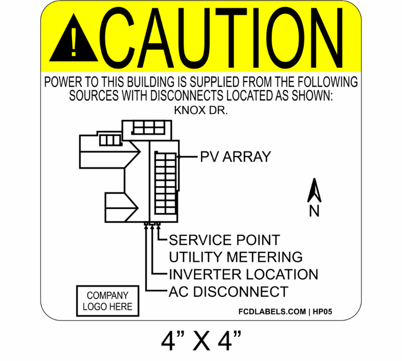 4" x 4" | House Placard | Map Layout - ANSI