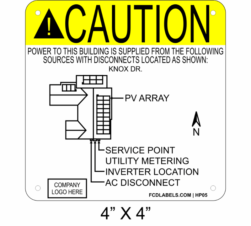 4" x 4" | House Placard | Map Layout - ANSI with RIvets