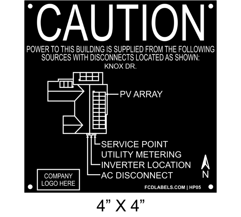 4" x 4" | House Placard | Map Layout - Black & White with Rivets