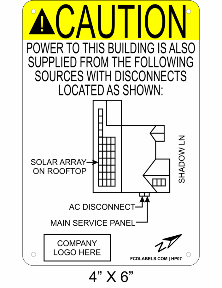 4" x 6" | House Placard | Map Layout - ANSI with Rivets