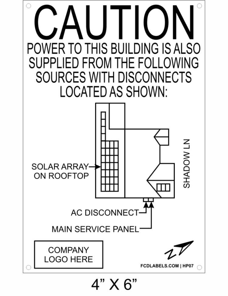 4" x 6" | House Placard | Map Layout - White & Black with Rivets