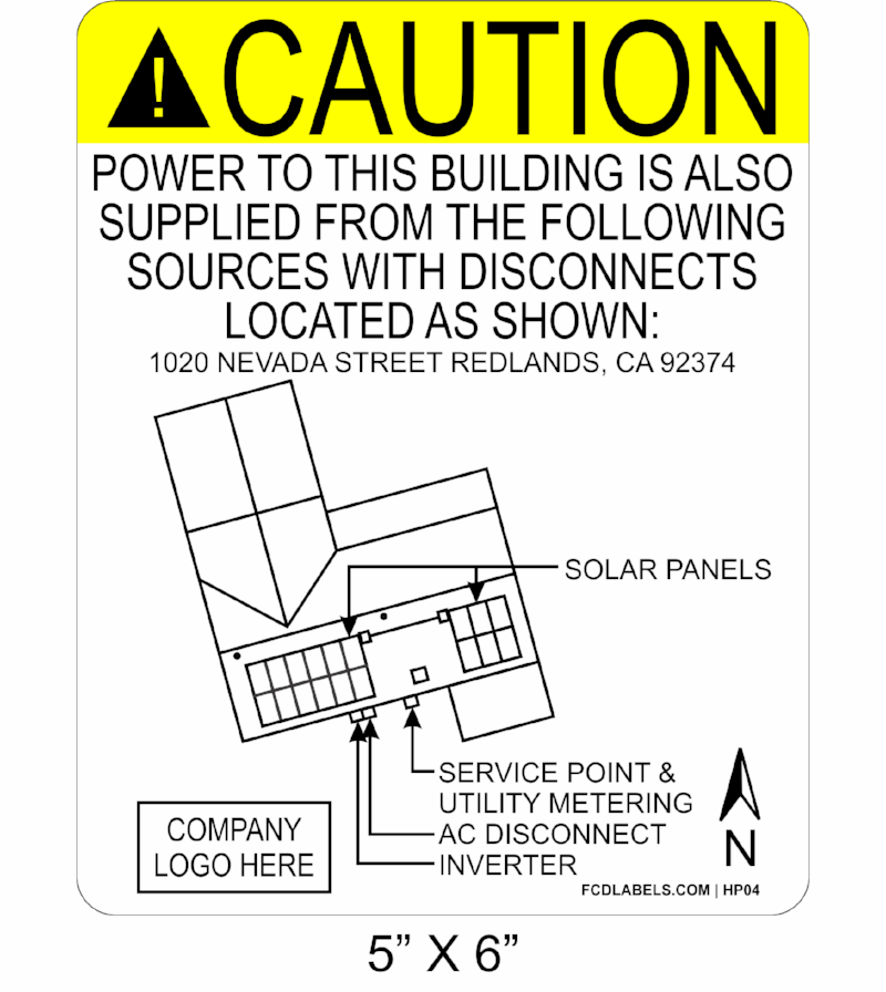 5" x 6" | House Placard | Map Layout - ANSI