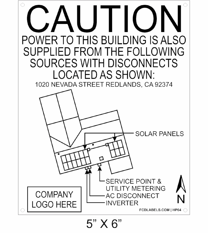 5 x 6" | House Placard | Map Layout - White & Black with Rivets