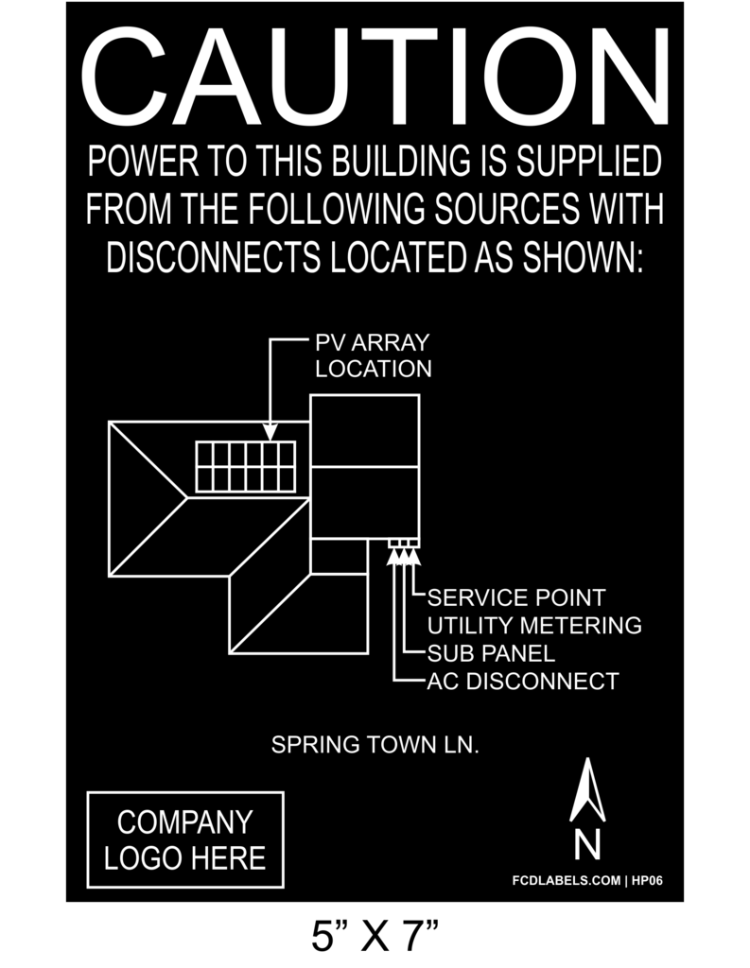 5" x 7" | House Placard | Map Layout - Black & White