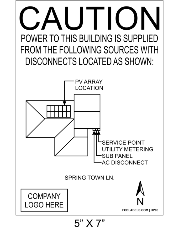 5" x 7" | House Placard | Map Layout - White & Black