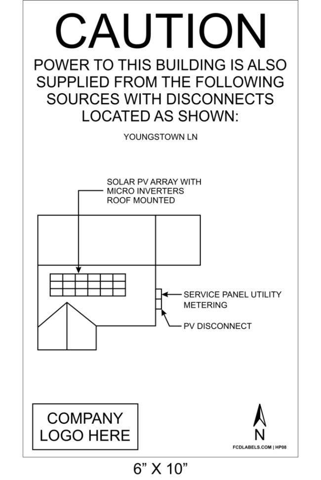 6" x 10" | House Placard | Map Layout - White & Black