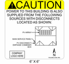 6" x 6" | House Placard | Map Layout - ANSI