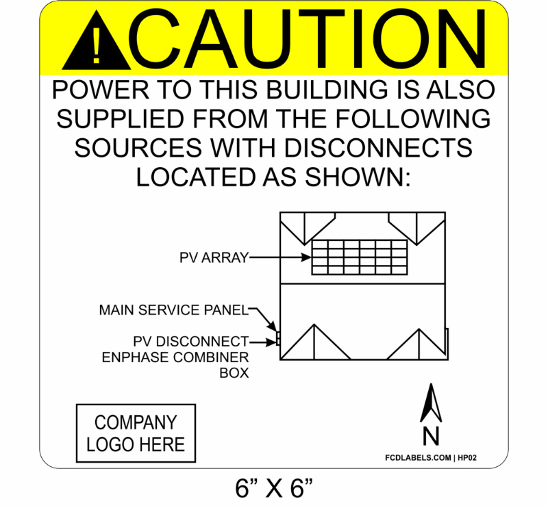 6" x 6" | House Placard | Map Layout - ANSI