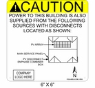 6" x 6" | House Placard | Map Layout - ANSI with Rivets