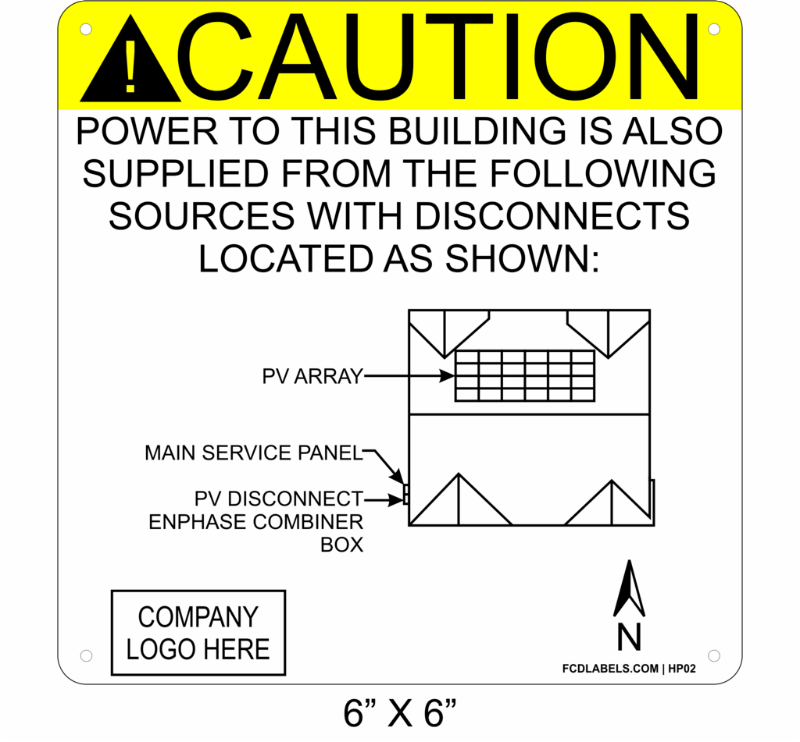 6" x 6" | House Placard | Map Layout - ANSI with Rivets
