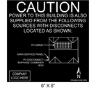 6" x 6" | House Placard | Map Layout - Black & White