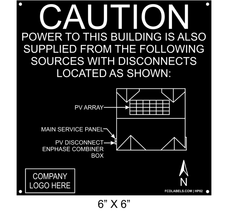 6" x 6" | House Placard | Map Layout - Black & White with Rivets