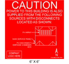 6" x 6" | House Placard | Map Layout - Red & White