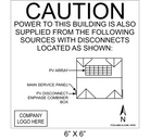 6" x 6" | House Placard | Map Layout - White & Black