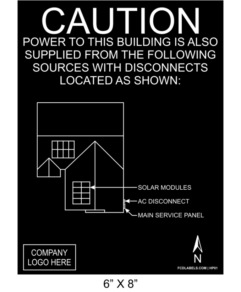 6" x 8" | House Placard | Map Layout - Black & White