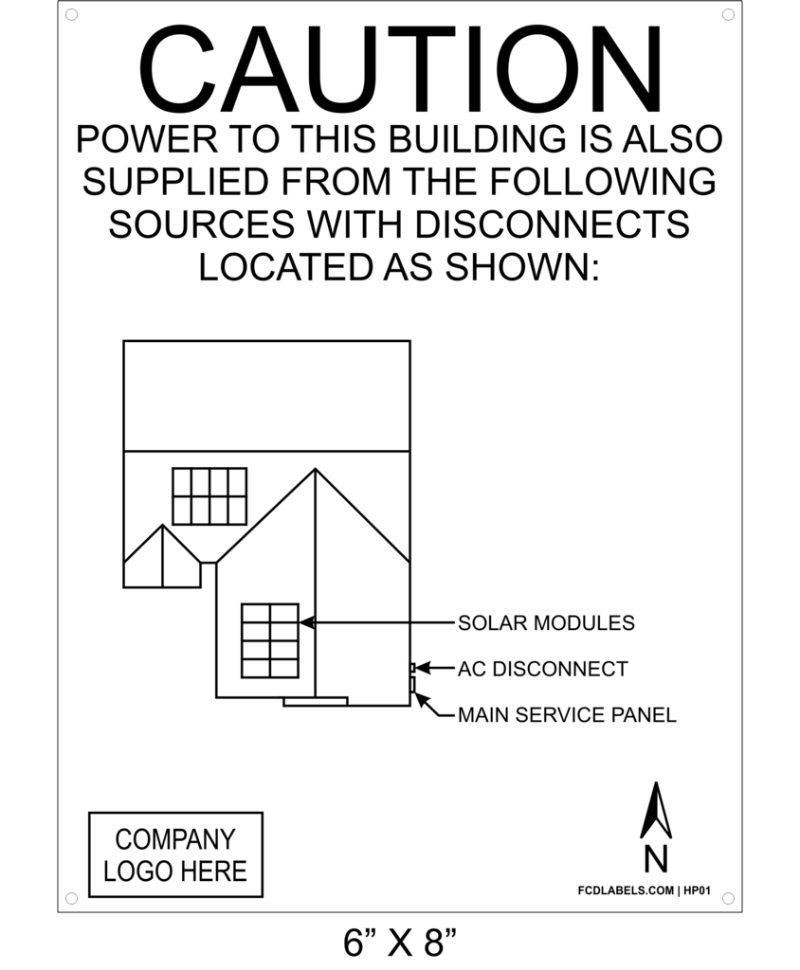 6" x 8" | House Placard | Map Layout - White & Black with Rivets