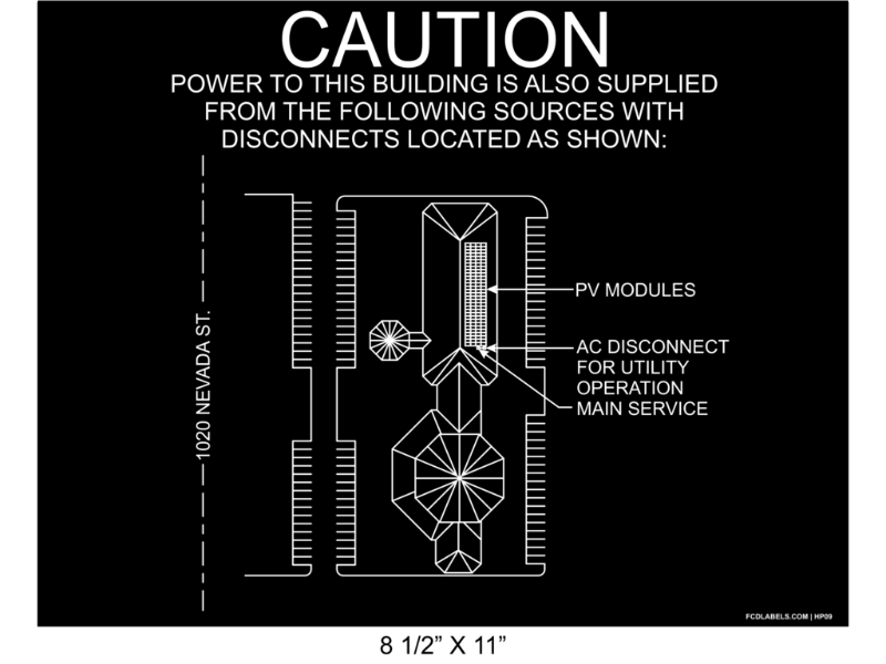 8.5 x 11" | House Placard | Map Layout - Black & White