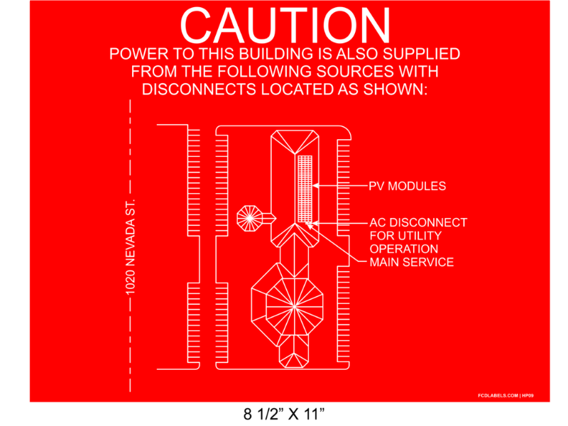 8.5" x 11" | House Placard | Map Layout - Red & White