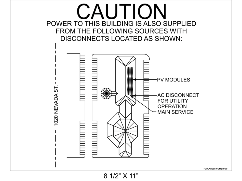 8.5" x 11" | House Placard | Map Layout - White & Black