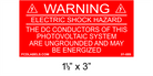 1.5" x 3" | The DC Conductors | Solar Warning Placards