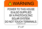 3" x 4" | Power To This House | Aluminum Warning Signs