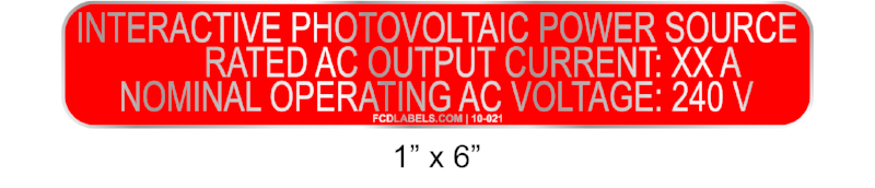 1" x 6" | Interactive Photovoltaic Power Source | Custom Solar Signage