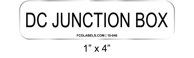 1" x 4" | DC Junction Box | Aluminum Sign