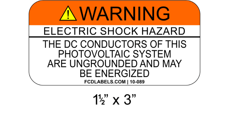 1.5" x 3" | The DC Conductors | Aluminum Warning Signs
