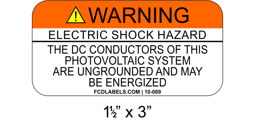1.5" x 3" | The DC Conductors | Aluminum Warning Sign