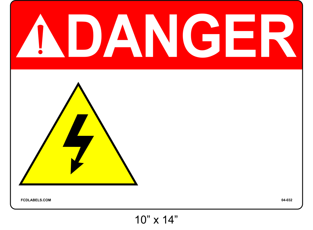 Custom | ANSI Warning Label | Electrical Voltage – FCDLabels