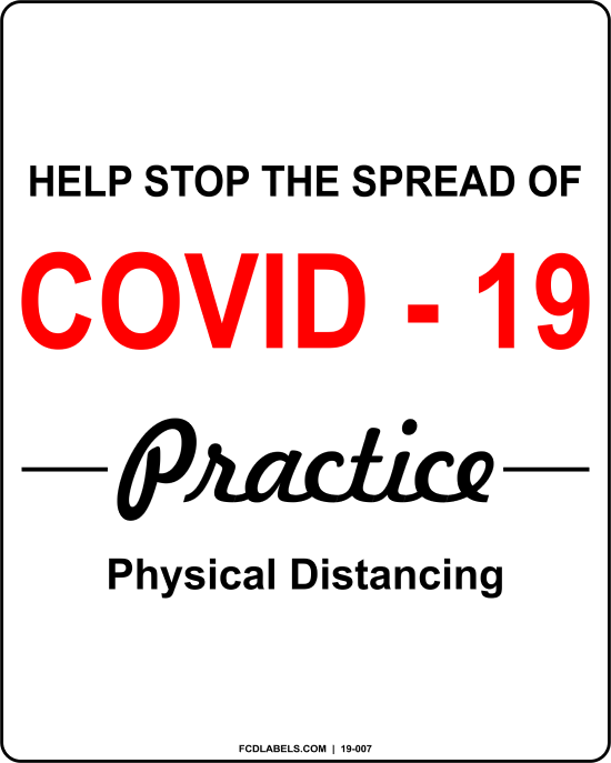 COVID-19 | HELP STOP THE SPREAD OF COVID-19. PRACTICE SOCIAL DISTANCING