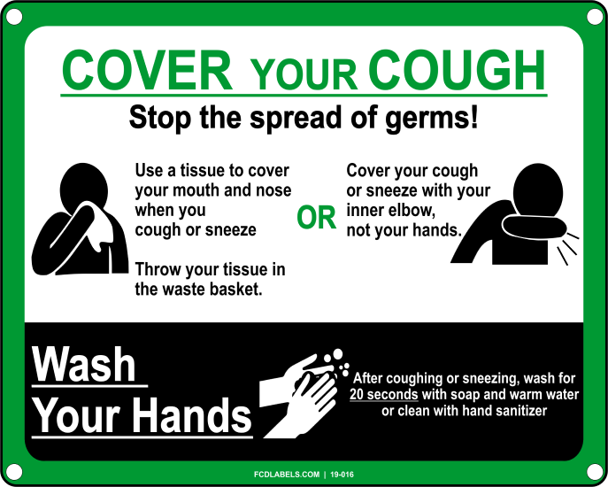 COVID-19 | STOP THE SPREAD OF GERMS. COVER YOUR COUGH. WASH YOUR HANDS.
