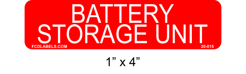 Battery/Energy Storage – FCDLabels