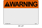 Custom Reflective 3.5" x 5" | ANSI Warning Labels