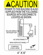 4" x 6" | House Placard | Map Layout - ANSI