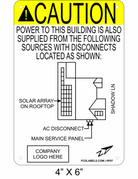 4" x 6" | House Placard | Map Layout - ANSI with Rivets