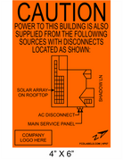 4" x 6" | House Placard | Map Layout - Orange & Black