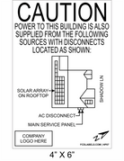 4" x 6" | House Placard | Map Layout - White & Black