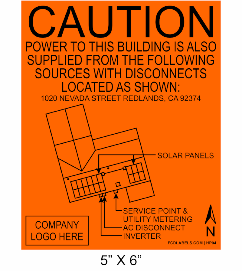 5" x 6" | House Placard | Map Layout - Orange & Black