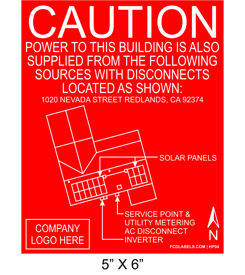 Structural Placard Placards - House Placard – FCDLabels
