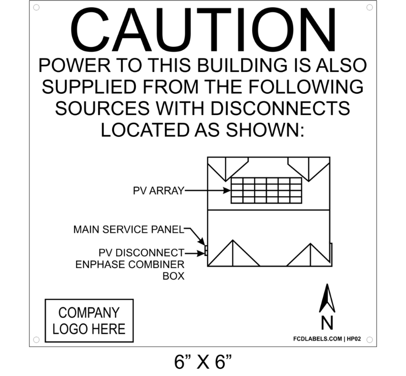 6" x 6" | House Placard | Map Layout - White & Black with Rivets