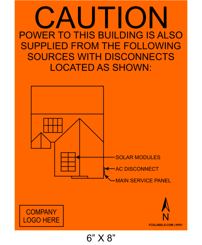 6" x 8" | House Placard | Map Layout - Orange & Black