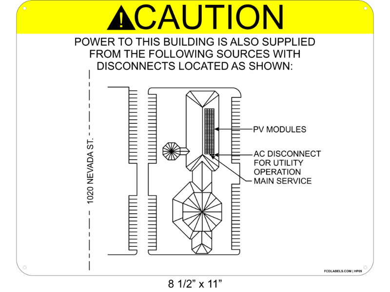 8.5" x 11" | House Placard | Map Layout - ANSI with Rivets