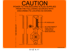 8.5" x 11" | House Placard | Map Layout - Orange & Black with Rivets