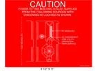 8.5" x 11" | House Placard | Map Layout - Red & White