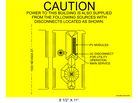 8.5" x 11" | House Placard | Map Layout - Yellow & Black